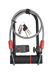 Zefal Accessories Zefal 4947B K-Traz U17 & Cable Extension U-Lock, Black, 115 x 230mm / 120cm