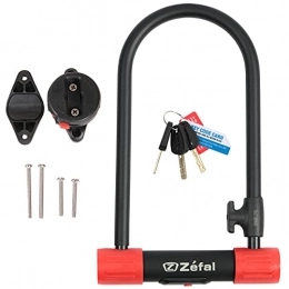 Zefal Accessories ZEFAL Unisex's K-Traz U13 Bicycle U-Lock, Black, 115 x 230mm