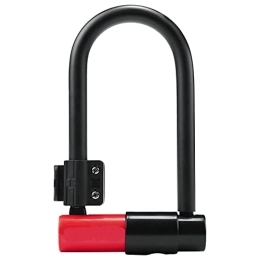 ZEWEZ Accessories ZEWEZ Bicycle Lock With Key U Lock Bike Lock Anti-Theft Secure Lock With Mounting Bracket For Bicycle Accessories For Bicycle (Color : Red lock)