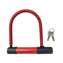 ZHANGLE Accessories ZHANGLE Bicycle Bike U Lock Motorcycle Cycling Scooter Steel Chain with 2 Keys Hingh Hardness of The Lock Shear