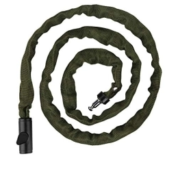 ZHANGLE Accessories ZHANGLE MTB Bicycle Key Lock Steel Anti-Theft Outdoor Security Bike Chain Lock Electrombile Motorbike 60 / 90 / 120 / 150cm Bike Accessories (Color : Army Green 150cm)
