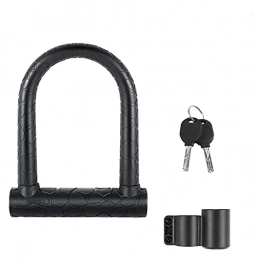 ZHANGQI Accessories ZHANGQI jiejie store Anti-Theft Secure Bike Lock Steel MTB Road Bicycle Cable U Lock With 2 Keys Motorcycle Scooter Cycling Accessories (Color : 057 Widen Pattern)