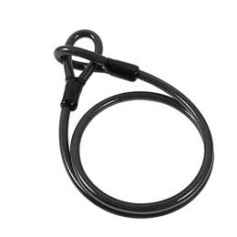 ZHANGQI Bike Lock ZHANGQI jiejie store Anti-Theft Secure Bike Lock Steel MTB Road Bicycle Cable U Lock With 2 Keys Motorcycle Scooter Cycling Accessories (Color : Black Cable)