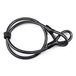ZHANGQI Bike Lock ZHANGQI jiejie store Bicycle Lock With Key U Lock Bike Lock Anti-Theft Secure Lock With Mounting Bracket Fit For Bicycle Accessories Fit For Bicycle (Color : Black cable)