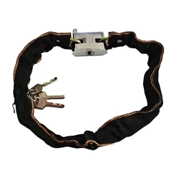ZHANGQI Accessories ZHANGQI jiejie store Bike Lock, Bicycle Motorcycle Chain Lock, High Security Bicycle Lock, Anti-Theft Bike Chain Lock, 800mm (Color : Black)
