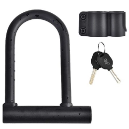 BaiJaC Accessories ZIRUIGONG Bike U Type, Bicycle Lock Strong Cycle Scooter Bike Motorcycle Motobike D Lock with Bracket for Bicycle Tricycle Scooter Gate