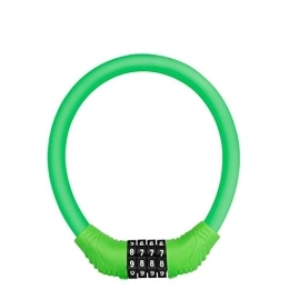 ZNQPLF Accessories ZNQPLF Bike Lock 4 Digit Code Combination Bicycle Lock Anti-theft Lock Bicycle Chain Lock Bicycle Accessories (Color : Green)