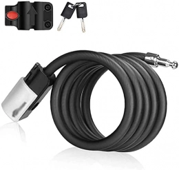 ZRKJ-jl Bike Lock ZRKJ-jl Bike Lock Cable Key 1.2 M Coiling Cable Ideal for Bike, Electric Bike, Skateboards, Strollers, Lawnmowers And Other Outdoor Equipments