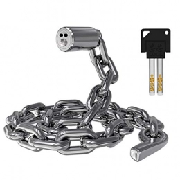 Zxb-shop Accessories zxb-shop Sturdy Chain Lock Bicycle Lock Bar Lock Tricycle Chain Lock Motorcycle Electric Car Chain Lock Lengthened Anti-hydraulic Shear 80cm Chain Locks for Inside Door (Size : 80cm)
