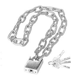 Zxb-shop Accessories zxb-shop Sturdy Chain Lock Bicycle Lock Bicycle Chain Lock Chain Iron Chain Lock, Motorcycle Electric Car Lock 0.5m 6mm Chain + Lock (four Keys) Chain Locks for Inside Door (Size : A1)