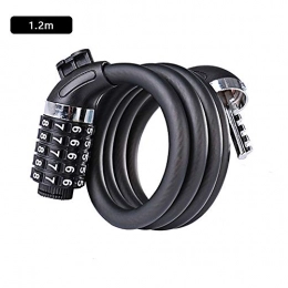 ZXCSLCNM Accessories ZXCSLCNM Cycling Security Password Lock Bike Bicycle 5 Letters Code Lock Bicycle Accessories Combination Coiled Bike Steel Cable Lock