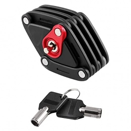 ZXNRTU Secure & Portable Cohesion Folding Bick Lock with High Security Hardened Steel Metal Bicycle Security Chain Lock