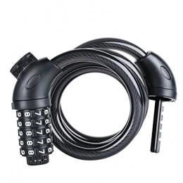 ZYLEDW Bike Lock ZYLEDW Bike Cable Basic Self Coiling Resettable Combination Cable Bike Locks No Key Bicycle Accessories