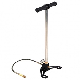 sococo Accessories 3 stage Hand Pump High Pressure Floor Pump with Pressure Gauge Bicycle Pump for all Valve Types