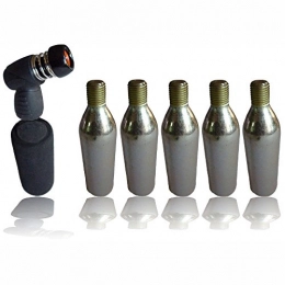 5 CO2 Gas canisters with pump cycle tyre inflator bike gas head grip