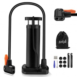 AceList Accessories AceList Mini Floor Bike Pump with Compatible Universal Presta & Schrader Valve Pump for MTB, Bike, Ball & Airbeds