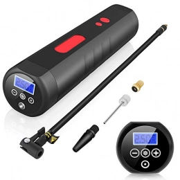 COMHDE Bike Pump Air Compressors Car Tyre Pump Portable Digital LCD Display 2000mAh Lithium Rechargeable Battery 70Litres / Min for Car Bicycle Balls Swimming Rings Toys Basketball