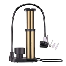 SuDeLLong Accessories Air Pump for Road High Pressure Bicycle Pump 160 Psi MTB Bike Air Inflator Portable Pump With Pressure Gauge Ultra-light Bike Pump (Color : Gold, Size : ONE SIZE)