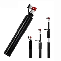 SuDeLLong Bike Pump Air Pump for Road Portable Bicycle Pump Aluminum Alloy Tire Tube Mini High Pressure Hand Pump Inflator Bike Tire Pump (Color : Red, Size : One size)
