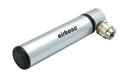 Airbone Bike Pump Airbone Plain 2191203070 Mini Pump, Silver, 10 x 2 x 2 cm