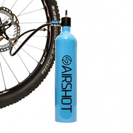 Airshot Bike Pump Airshot Unisex_Adult Bicycle Tank, Blue, 30