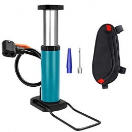 ANZOME Accessories ANZOME Bike Pump - Portable Bicycle Tire Pump with Bike Handlebar Bags and Presta Schrader Valves Gas Needle for Road Bike Mountain Bike Balls(Blue)