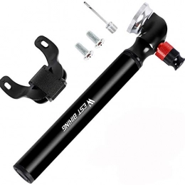 Asolym Accessories Asolym Mini Floor Bike Pump, 300 PSI Hand Pump with Pressure Gauge for Presta & Schrader Valve, Accurate Fast Inflation, Floor Bicycle Tyre Pump for Road, Mountain Bikes