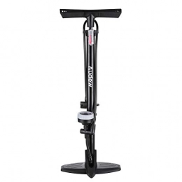 Audew  Audew Floor Bike Pump Steel Made Ergonomic Household Bicycle Air Inflatable Pump with Gauge - 230Psi Reversible Presta and Schrader Including Puncture Repair Tools and Inflatable Kit