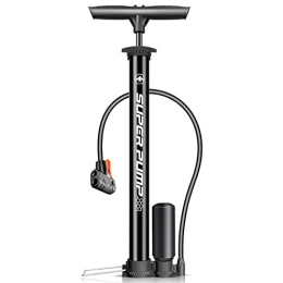 BCGT Accessories BCGT Pump Bike Pump Portable Bicycle Tire Air Pump Floor Pump for Road Mountain Bikes (Color : Black)