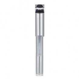 BGROESTWB Accessories BGROESTWB Frame Mounted Pumps Outdoor Riding Equipment Portable Mini Manual Bicycle Pump Aluminum Alloy Outdoor Riding Equipment Portable Bicycle Pump (Color : Silver, Size : 215mm)