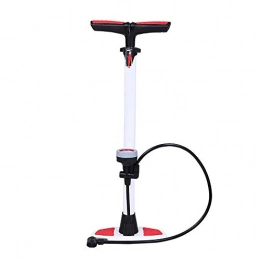 BGROESTWB Accessories BGROESTWB Frame Mounted Pumps Riding Equipment Upright Bicycle Pump With Barometer Is Light And Convenient To Carry Riding Equipment Portable Bicycle Pump (Color : White, Size : 640mm)