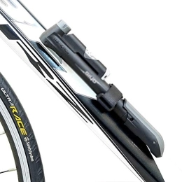Eastbride Bike Pump Bicycle Mini Inflator, 120psi Barometer Portable Durable Inflator, ABS Material, Fits Presta & Schrader Valve