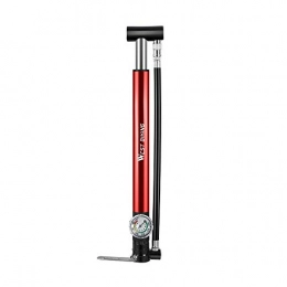 Jroyseter Bike Pump Bicycle Pump Aluminum Alloy High Air Pressure Gauge Small Volume High Two Standard Interface Pressure Portable Inflation Equipment Cycling Equipment (red)