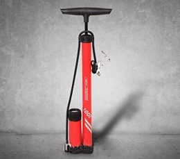 CPAZT Accessories Bicycle pump long, floor-standing pump, mountain bike pump (with air pressure gauge) YCLIN (Color : Red)