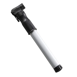 Heqianqian Accessories Bicycle pump Mini Bike Energy Pump Portable Manual Lightweight Bicycle Tyre Pump For Road & Mountain & BMX Bikes, Fit Gas Bottle Suitable for all kinds of bicycles ( Color : White , Size : 21.5cm )