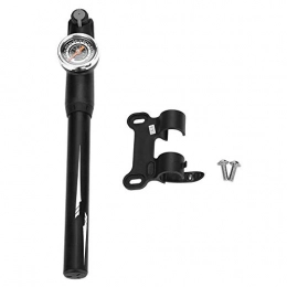 Nikou Accessories Bicycle Pump-Tough-looking Bicycle Pump with Gauge with compact lock design(Black)