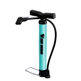 Zyj-Cycling Pumps Accessories Bike Pump 120 160PSI Steel Turquoise Cycling Pump Air Inflator Schrader Presta Valve Road MTB Bike Tire Bicycle Pump (Size : L)