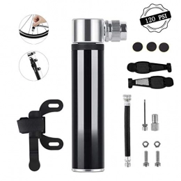 SANDD Bike Pump Bike Pump, Aluminum Alloy Portable Mini Bicycle Tire Pump, Glueless Puncture Repair Kit, Super Fast Tyre Inflation with Presta and Schrader Valve Frame Mounted Air Pump for Road, Mountain, BMX Bikes