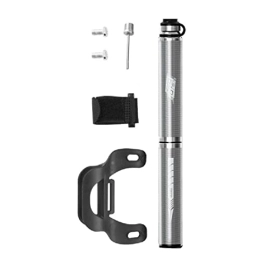 unknows Accessories Bike Pump - High Pressure 160 PSI - Presta Bike Pump Automatically Switches to Schrader for Road MTB & BMX Bike Pump with Pressure Gauge Compressor Black Titanium