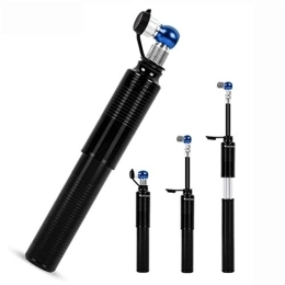 IHIPPO Accessories Bike Pump Portable Bicycle Pump Aluminum Alloy Tire Tube Mini High Pressure Hand Pump Inflator Bike Tire Pump for Swimming Rings ( Color : Blue , Size : One size )