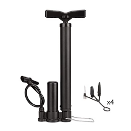 Ehome Accessories Bike Pump Portable, Bicycle Tire Inflator with High-Pressure Buffer, Ergonomic Bike Floor Pump, Bicycle Air Pump with Inflation Needle Compatible with Universal Presta and Schrader Valve -130Psi Max
