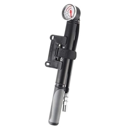 Bike Pump Bike Pump Bike Pump Portable Bike Air Pump With Pressure Gauge Aluminum Alloy Mini Hand Pump With Fixing Frame Bicycle Pumps With Universal Presta Valve And Schrader Valve
