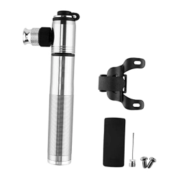 oshhni Accessories bike pumps Mini Multifunctional Accessories Hand Held Bicycle Pump Air Pump for Road Bike Cycling Outdoor Basketball Balloon, Silver