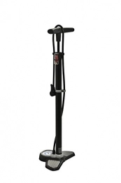 Büchel Bike Pump Büchel Air Pump with Pressure Gauge with Dual Head Stand with 3 Adaptors, Max. 7 Bar, Black, 62309567