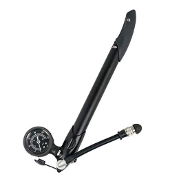 CaoQuanBaiHuoDian Bike Pump CaoQuanBaiHuoDian Practical Bicycle Pump Mountain Bike Mini Pump with Barometer Riding Equipment Convenient to Carry Easy to Use (Color : Black, Size : 310mm)