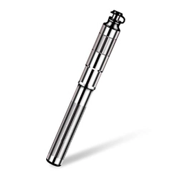 CaoQuanBaiHuoDian Bike Pump CaoQuanBaiHuoDian Practical Bicycle Pump Universal Basketball Football Pump Mini Bike Pump with Mounting Bracket for Easy Carrying Easy to Use (Color : Silver, Size : 225mm)