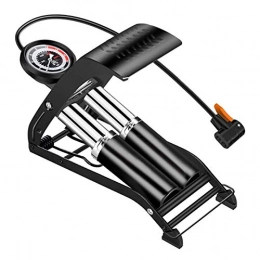 CHENJIA Bike Pump CHENJIA High Pressure Foot Pedal Air Pump Single Double Cylinder Inflator Bicycle Car Inflatable