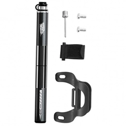 chiwanji Accessories chiwanji Pump for Presta And Schrader - Inflation - Mini Tire Pump for Road, Mountain, High Pressure Bikes - Black with Gauge