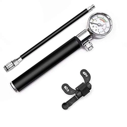 CLQ Mini bicycle pump Bicycle tire Compressed air pump Waterproof hand inflator, for Presta and Schrader valve, quick inflation for road, mountain, BMX