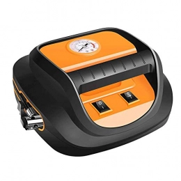 CMmin Bike Pump CMmin Air pump Tire Inflator Portable Handheld Air Compressor for Car Bike Motorcycle Inflatables Pressure Gauge -Orange (Color : B)